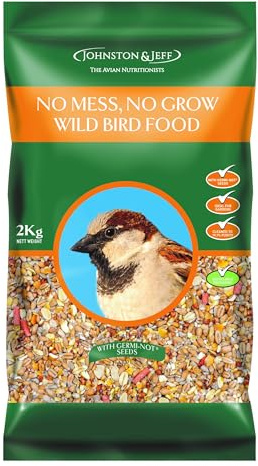 Johnston & Jeff 2kg No Mess, No Grow Wild Bird Food Premium Wildlife Seed