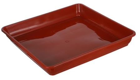 BESTonZON 2 Pièces Bacs Carrés De Drainage Plastique pour Pots De Fleurs Récupérateurs d'eau pour Plantes Balcon De Jardin Et Intérieur