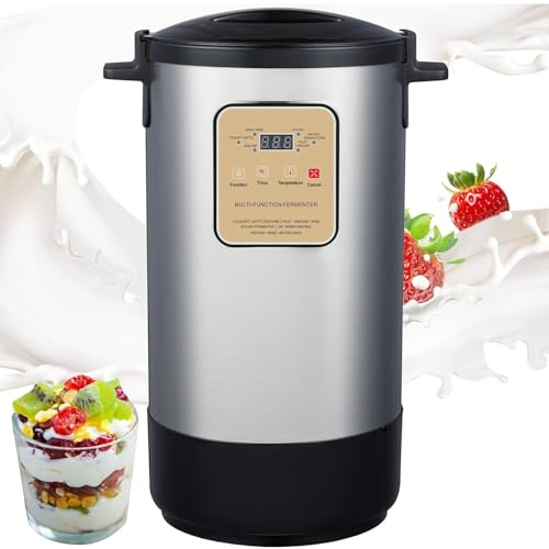 Generico Yogurtiera 12L/18L con Controllo Temperatura,Fermentatore Intelligente Fermentatore per Yogurt Elettrico per Aglio, Natto e Sottaceti