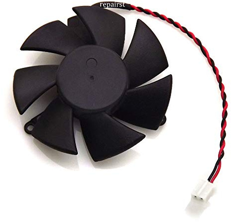 QWZOZST PLD05010S12L, 45 mm de diámetro, 0,1 A, 2 Pines, disipador Calor para GPU VGA, Ventilador para Tarjeta gráfica MSI GeForce GT 1030 GT1030 2G LP OC V1