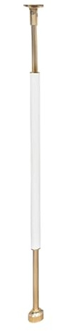 Broches de balustres réglables en métal pour balustrade d'escalier d'intérieur, poteaux en alliage d'aluminium avec angle supérieur, 2 colonnes d'escalier blanches