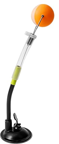 Demlaka Trainer da Ping Pong, 30 cm, Allenatore da Tavolo per Ping Pong con Palla a Rapido Rimbalzo Fissa, Clip per Allenamento, Macchina da Allenamento con Aspiratore per Palla da Ping Pong