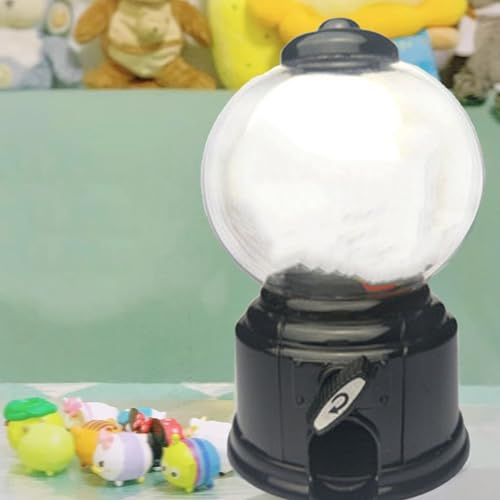 BONKZEBU Retro Design Kids Vending Machine Toy with Replaceable Candy Dispenser, Made From Premium Plastic Material, Perfect for Family Games Interaction, Kids Gumball Machine Bank (Black)