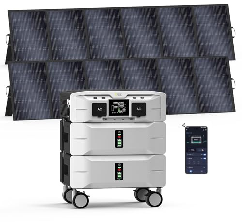 IEE SE5000 5120Wh Generador Solar con 2 Panel 500W Batería LiFePO4 5000W
