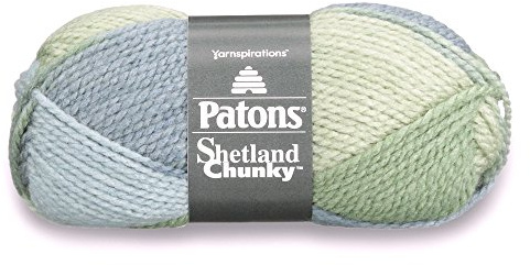 Patons Shetland Chunky Yarn, 3.5 oz, Country Sky Variegated, 1 Ball