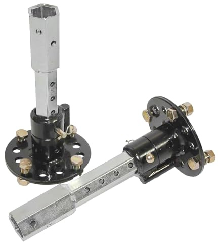 Bricoferr Ejes diferenciales con desbloqueo rotativo fijo extensible - 23 mm hexagonal