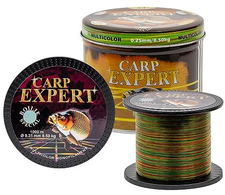 Carp Expert Multicolor 1000m 0,40mm 18,70kg Karpfenschnur Angelschnur Monofile Schnur Mono Schnur