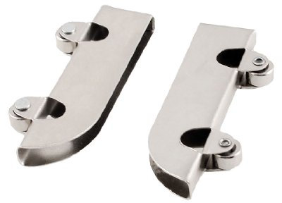 sourcingmap Lot de 2 essieux pour porte coulissante Roulettes Poulie à double roue 6 mm