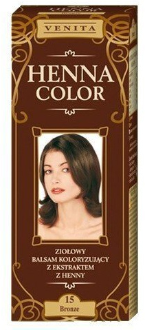 Henna Color 15 Braun Haarbalsam Haarfarbe Farbeffekt Naturhaarfärbemittel Henne Öko