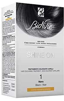 Bionike Shine On - Trattamento Colorante Capelli, Kit Tinta per Cute Sensibile Senza Ammoniaca, Azione Nutriente e Protettiva, Dona un Colore Naturale e Brillante, Copre i Capelli Bianchi