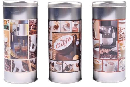 Kaffeepaddose Vorratsdose Kaffeepads Kaffeespender Paddose Kaffeebox Metalldose