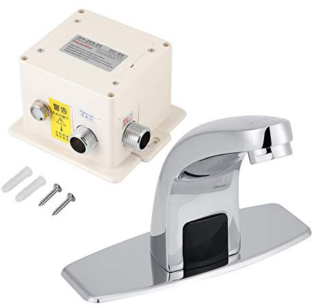 Fydun Grifo Sensor de infrarrojos automático Grifo Cocina Baño Lavabo Grifo de agua con caja de control