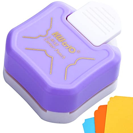 Perforatrice d'angle arrondie à 3 types de motifs, fabrication de cartes et scrapbooking, activités faites à la main #Violet