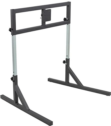 SimFab Monitor Mount Floor Stand for Racing and Flight Simulators Model LD | Up to 100x100mm VESA Mount, 24, 27, 32, 34, 37, 49 Ultra Wide Monitors (Single Monitor Stand, LD Mount Bracket)