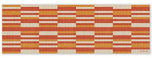 mubusi Tapis Vinyle du Sol Cuisine Salon - Différentes Tailles - (Mandarin 80x240 cm)