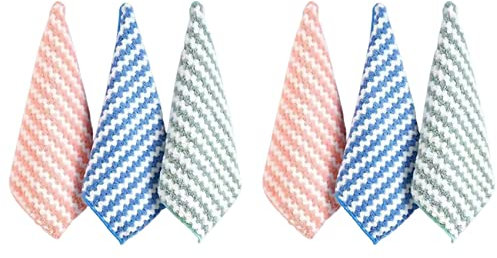 Booso Trapo de Limpieza de Microfibra de 40 Piezas, Paño de de Coral Superabsorbente, Almohadilla de Toalla para Fregar, Paño de Limpieza de Microfibra