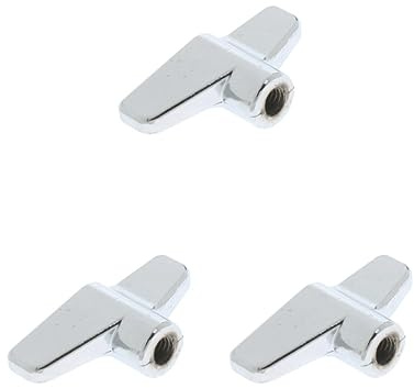 3 Set 1 Stück Schnellspanner Beckenständer Flügelmutter Schlagzeug Percussion Teile 6 mm