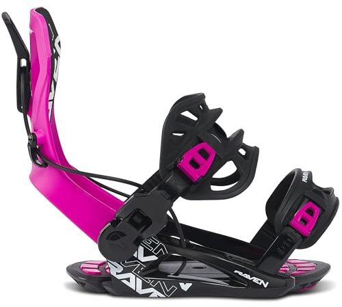 Fixation de Snowboard FT360 du 39 au 42 Adulte Noir/Fuchsia Mixte Raven
