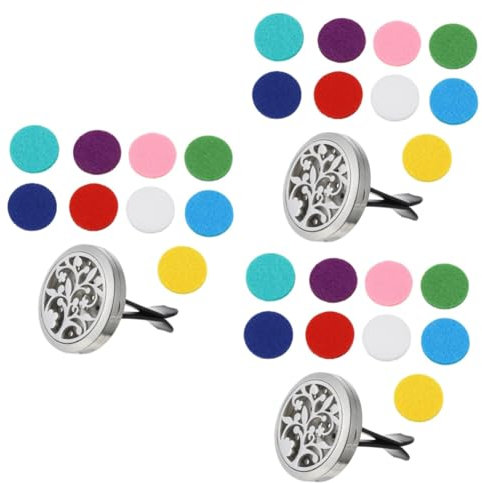 PartyKindom 3st Auto-aromatherapie-clip Aromatherapie-diffusor Auto Diffusor Aroma-clip-diffusor Nummernschild Öl Für Die Aromatherapie Rostfreier Stahl Wagen