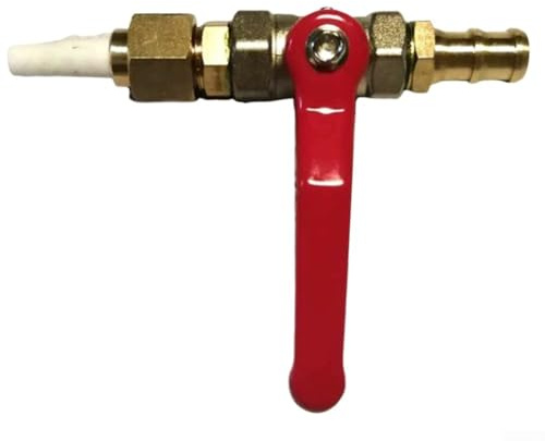 Ceramic Sandblasting Assembly, Valve Type Sand Blaster Tools with Brass Ball Valve and Connector Replacement