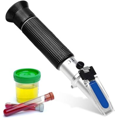 Refraktometer Handheld Klinische Medizinische Refraktometer ATC Serum Protein Urin Spezifisches Gewicht Meter Ausrüstung Werkzeug for Krankenhaus Labor