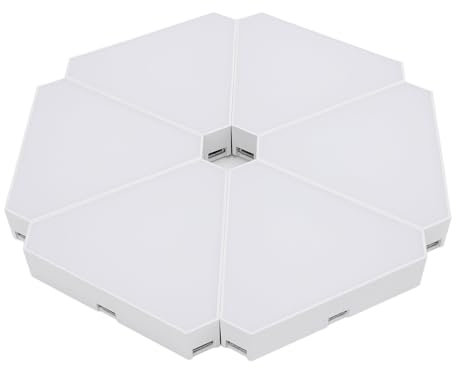 Luqeeg RGB-Dreieck-Wandleuchte, 16 Millionen Farben, Musiksynchronisiertes LED-Panel, Modulares Design, APP-Steuerung, Einfache Installation für die Schaffung Einer Coolen und