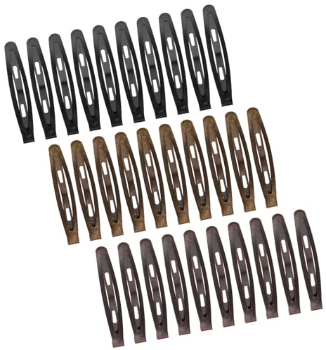 Wanmu 30 Stück Snap Haarspangen, 6 cm Metall Haarclips Klein Haarklammern Haarschmuck Haarstyling Zubehör Rutschfeste Haar Haarspange für Mädchen Kinder Damen