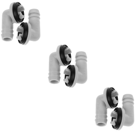 Gadpiparty 6pcs Drain Hose Connector for Air Conditioner Aging Plastic Drainage Fitting Weather-resistant Hose Joint for Efficient Condensate Removal