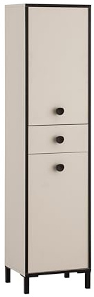 Schildmeyer Edda Hochschrank 159679, cremebeige, 40,3 x 33,5 x 163,3 cm
