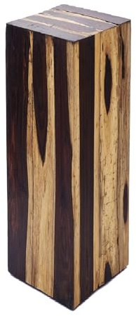 Brillibrum Design Sidobord av äkta trä, träpall, natur, drivträ, fyrkantig, träblock, träpall, blompelare (75 x 30 x 30 cm)
