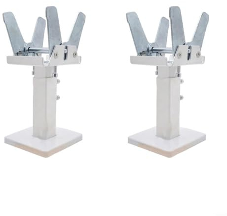 snowchecking Adjustable Radiator Floor Support Bracket, Radiator Brackets, Radiator Support, 14-21cm Height Steel Construction Double Stability for Panel Radiators