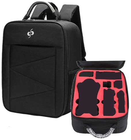 Drönarryggsäck för DJI Mavic 4 Pro, skyddande organiseringsväska RC PRO 2 fjärrkontroll, drönare universell förvaringsväska utomhus resväska axelväska, Svart, Drönarryggsäck för DJI Mavic 4 Pro