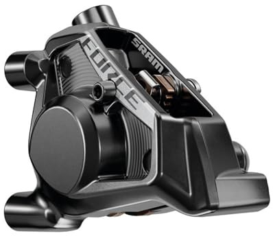 SRAM Force AXS E1 Flachbremssattel (ohne Rohr), vorne/hinten, schwarz, mit Bremsbelägen