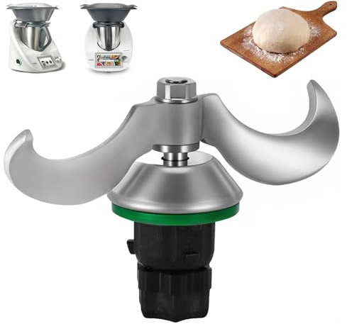 OurLeeme Teigmesser für Thermomix TM5 TM6, Edelstahl-Ersatzteile für Rührmesser, keine Teigrückstände und Verschmutzung, Multifunktionaler Teigschneider für Brot Pizza Kuchen Teigzubereitung