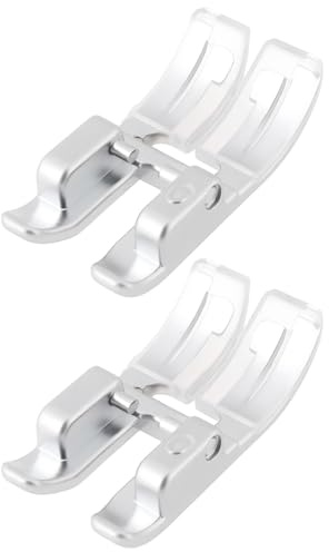 VGOL 2 Stück 6 Mm Zickzack-Nähfüße für Nähmaschinen Kompatibel mit PFAFF-Modellen mit IDT 0