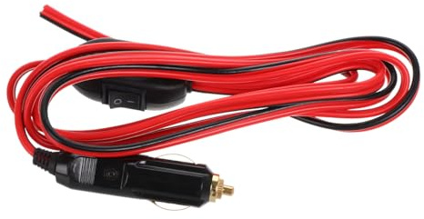 CVUTOVO Cigarette Lighter Extension Cable Cord with Switch for Car Accessories Broad Compatibility Ample for Easy Charging and Operation