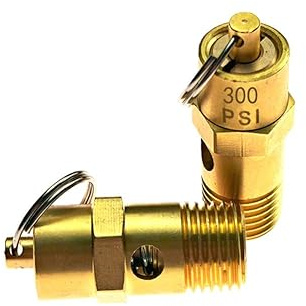 300 PSI, 300PSI Valve, Compressor Pressure Valve, 1/4 NPT, 2Pcs