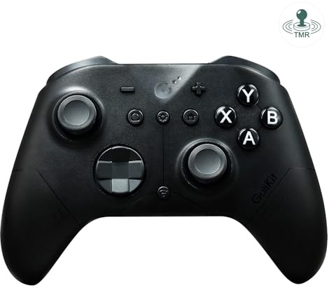 GuliKit ES PRO Wireless Controller per Switch/Windows/Android/Steam Deck | Latenza Ultra-Bassa 3.25ms, Joystick Magnetici TMR, Wake-Up Switch1/2, D-Pad a Interruttore Tattile (Nero)