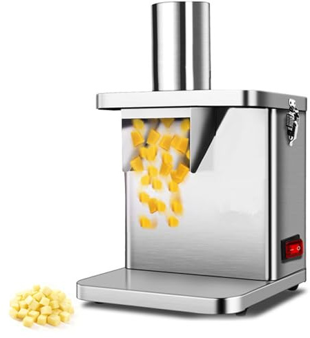 Elettrico Macchina per Tagliare Verdure 7 in 1, Affettatrice Automatica Professionale da 250 W con 7 Lame e Interruttore a Un Pulsante per Casa e Ristorante
