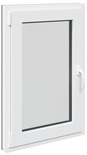 Källarfönster RISOR antracit 60 x 100 cm PVC och glas, modern källarfönsterdesign, hållbar PVC-glaskonstruktion, energieffektiv, värmeisolering, ljudisolering, roterande funktion