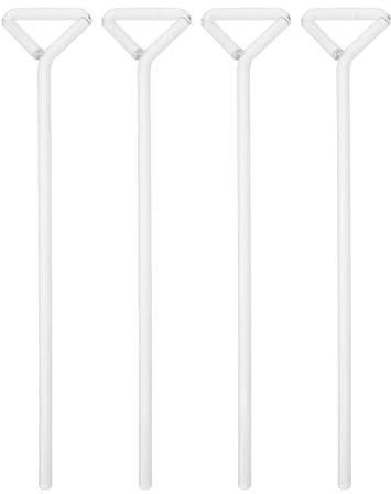 IDEANATEGRATE Set 4 Pezzi di Spatole Triangolari in Vetro per Laboratorio Chimico, per Distribuzione Uniforme e Stesura Precisa in Colture Cellulari