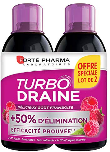 Forté Pharma Draineur minceur Turbo Draine Framboise Bouteilles 2x500ml