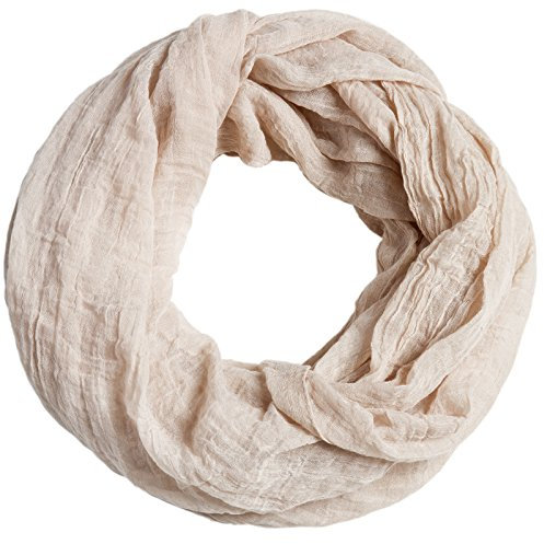 Caspar SC432 Damen Vintage Loop Schal, Farbe:beige, Accessoires:One Size
