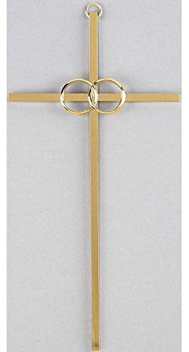 Wandkreuz zum Aufhängen, 20,3 cm, silberfarben