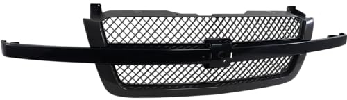 Garage-Pro Front Grille Assembly For Chevrolet Silverado 1500 2003-2006, Silverado 1500 Classic 2007, SS Model, without Dale Earnhardt Package, Plastic, Paintable Shell, Gray Insert