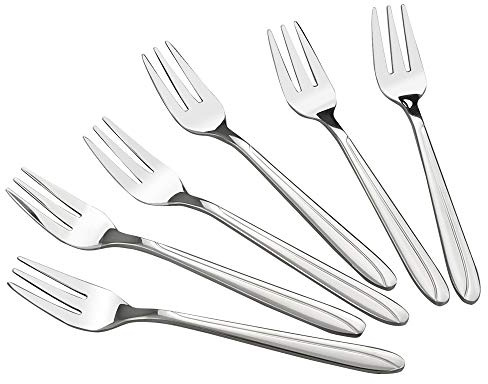 Anbers 12 Pieces Tiny Cocktail Forks, Stainless Steel Appetizer Fork Cake Fork
