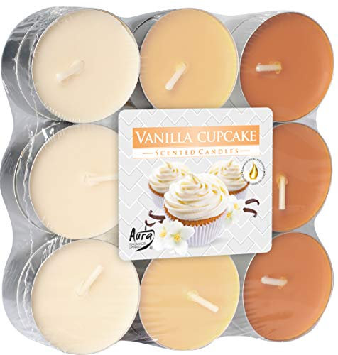 18 candeline aromatiche profumate alla vaniglia, 4 ore