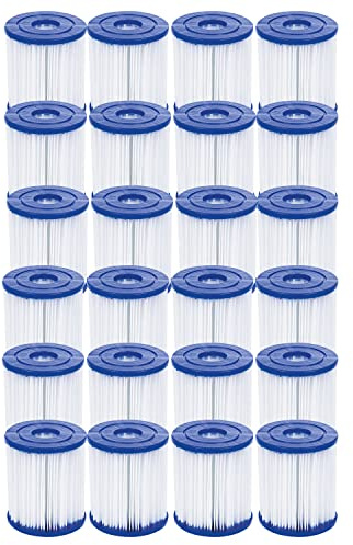 Bestway Flowclear - Cartucho de Filtro (tamaño I, 8 x 9 cm, 24 Unidades)