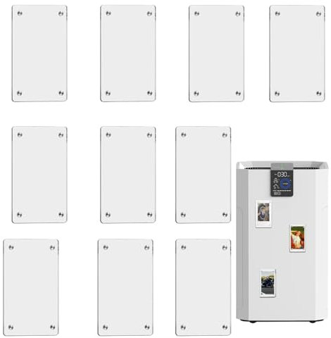 10 Stück Mini Magnetisch Bilderrahmen Für Kühlschrank, Durchsichtige Acryl Kühlschrank Fotomagnete Selbst Gestalten Für Kleine Fotos, Magnete Fotorahmen Geschenke Für Familie & Freunde, 6 X 9 Cm
