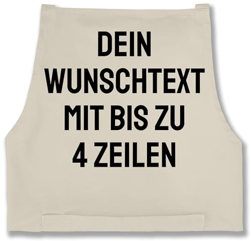 Geschenk mit Namen personalisiert by Shirtracer - Schürze - Aufdruck selbst gestalten - Wunschtext I Eigener Text I Personalisierter Text I Custom Text